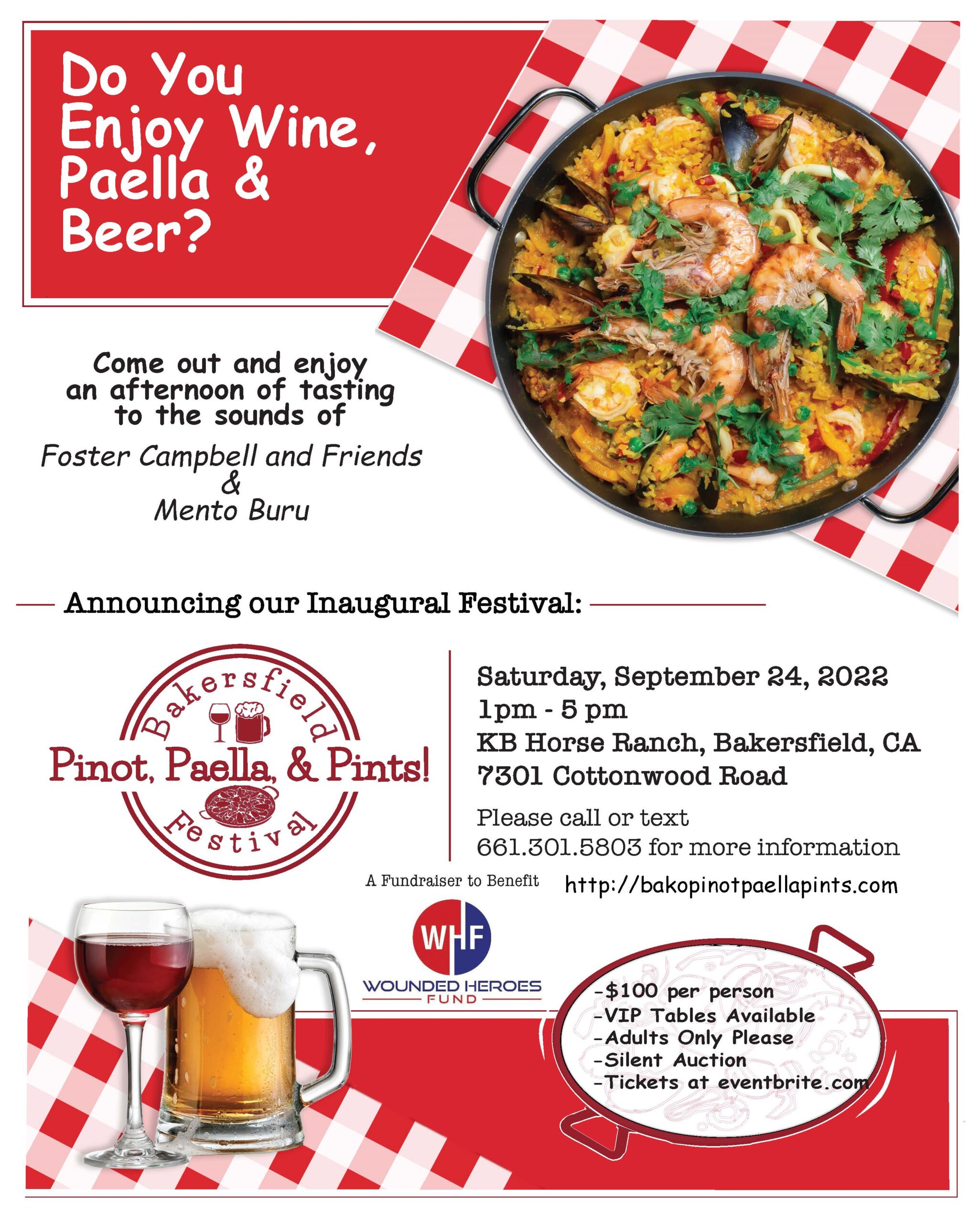 Home Bakersfield Pinot, Paella & Pints