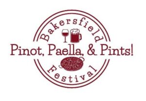 Bakersfield Pinot, Paella & Pints Festival logo.